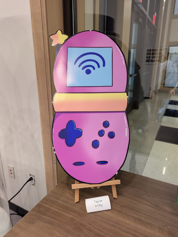cardboard cutout of the creature tracker.