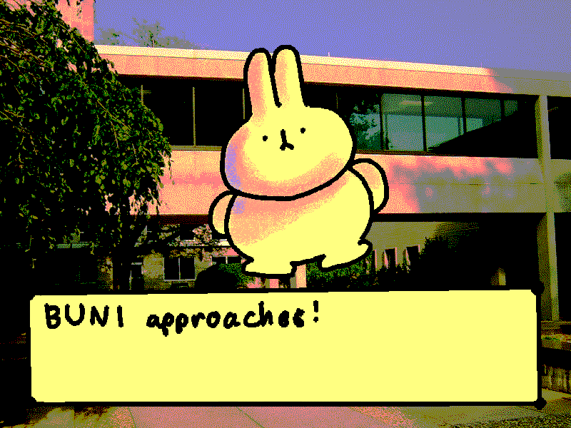 screenshot mockup depicting a creature encounter.